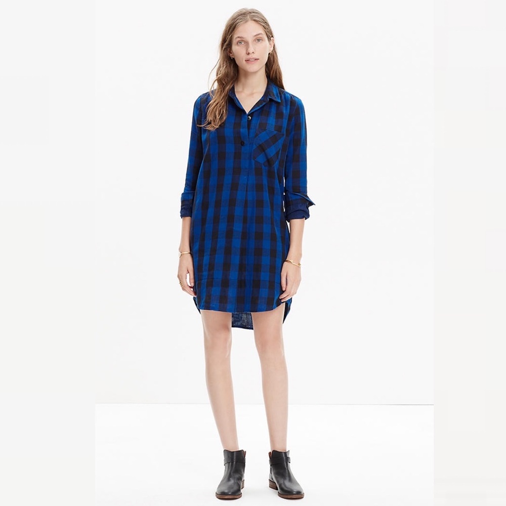 Latitude Shirtdress in Buffalo Check Size Small